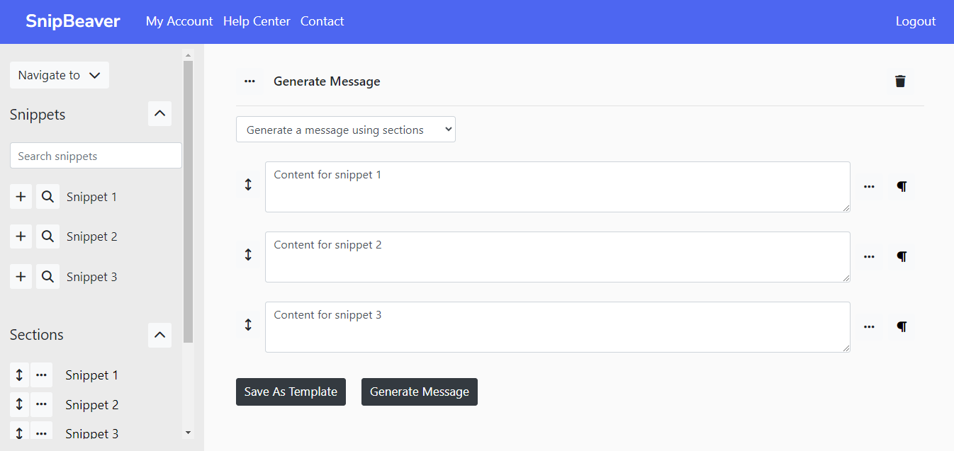 using sections image